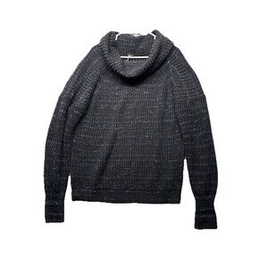 FREE PEOPLE Leo Tunic Oversized Ribbed Cowlneck Sweater Backlight Party Size XS